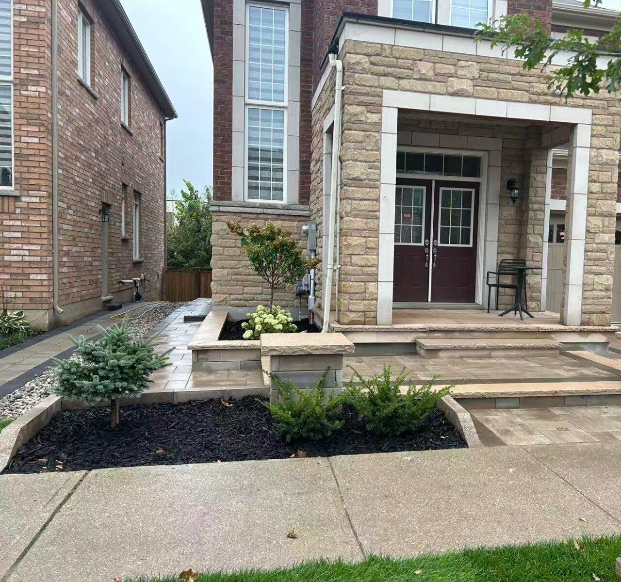 Steps & retaining walls work by 365 Landscape